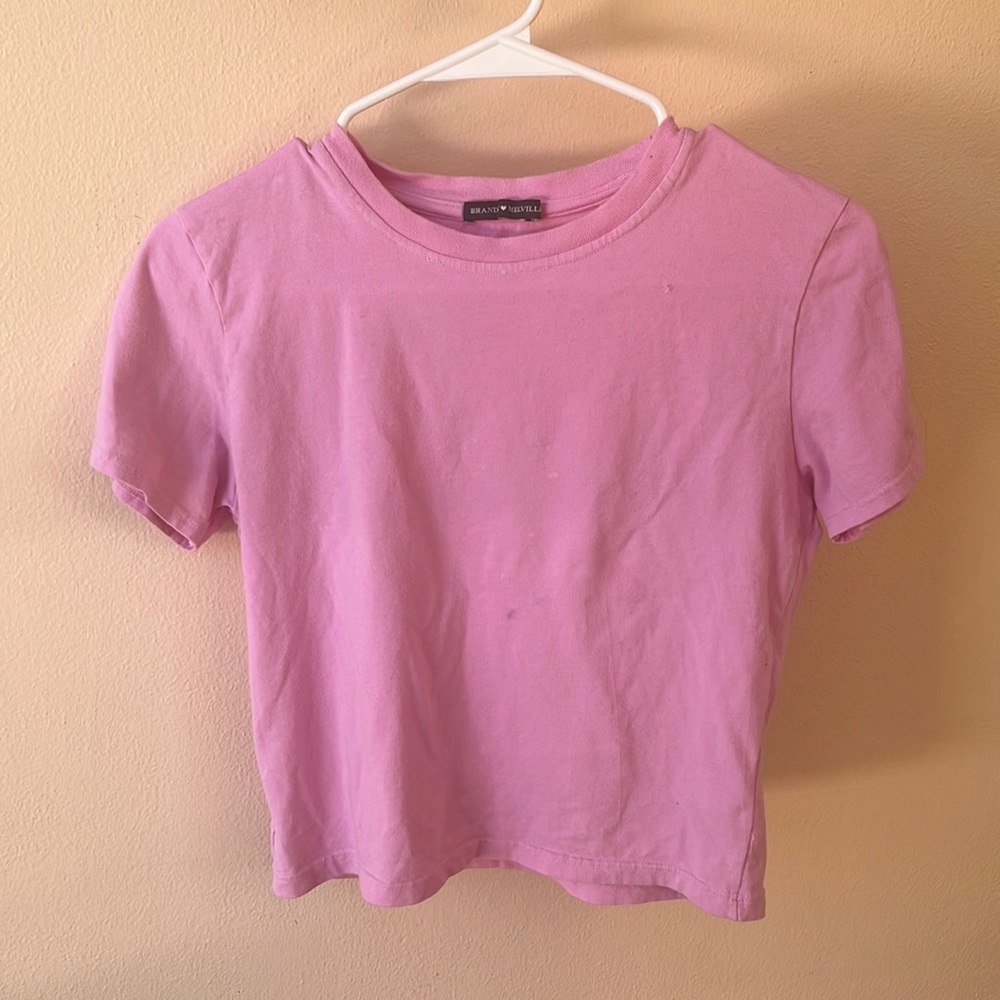 brandy melville pink tee
